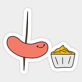 Sausage and mustard Sticker